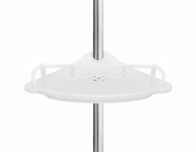 Ruhhy 26639 Teleskopická rohová polička, bílá