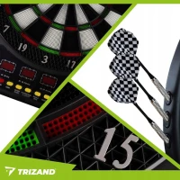 Trizand 26307 Elektronický terč na šípky s príslušenstvom 43 x 51,5 cm