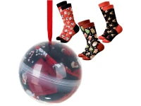 Ruhhy 26438 Vánoční ponožky v baňce, vel. 38 - 43, 3 páry