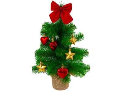 Ruhhy 26466 Umělý vánoční stromeček s ozdobami 45 cm
