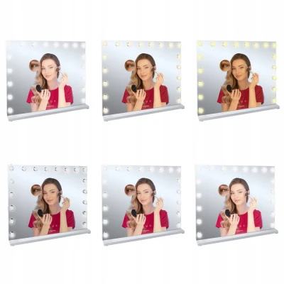 Soulima 25808 Kozmetické zrkadlo s 18 LED svetlami, 80 x 62 cm