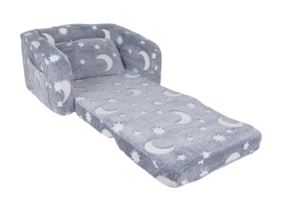 Kruzzel 26381 Dětské polohovací křeslo fluorescenční, 2 v 1