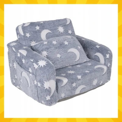 Kruzzel 26381 Dětské polohovací křeslo fluorescenční, 2 v 1