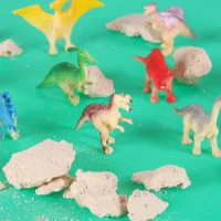 KIK KX2963 Sada pro malé archeology - dinosauří vejce, 12 figurek dinosaurů