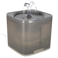 KIK KX2981 Fontána pro domácí mazlíčky 2000 ml, USB, šedá