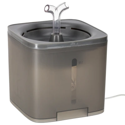 KIK KX2981 Fontána pro domácí mazlíčky 2000 ml, USB, šedá