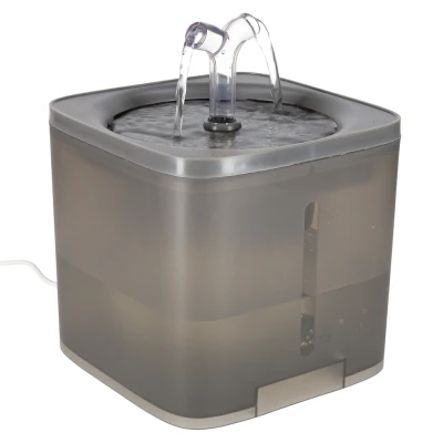 KIK KX2981 Fontána pro domácí mazlíčky 2000 ml, USB, šedá