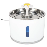 KIK KX2985 Fontána pro domácí mazlíčky LED 2400 ml, USB, bílá