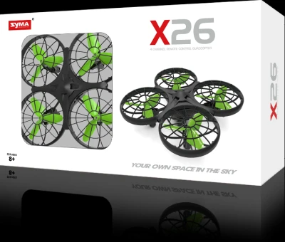 Syma KX7861 RC dron X26 s detekcí překážek, 2,4 GHz, černo-zelený