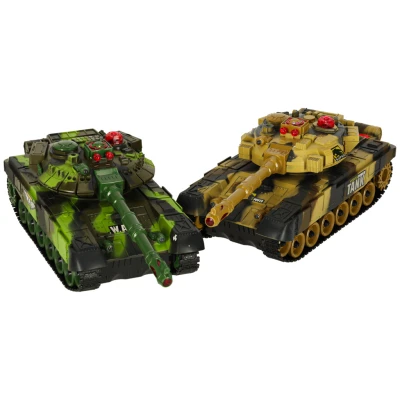 KIK KX8494 Dálkově ovládané tanky RC War Tank 2,4GHz, sada 2 ks