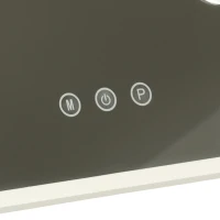 KIK KX3942 Kosmetické zrcadlo s LED osvětlením, 9 žárovek, USB, 25 x 30 cm