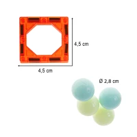 KIK KX5144 Kuličková magnetická dráha 49 dílů