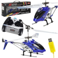 Syma KX6560 RC vrtulník S107G s gyroskopem, dálkové ovládání, modrý