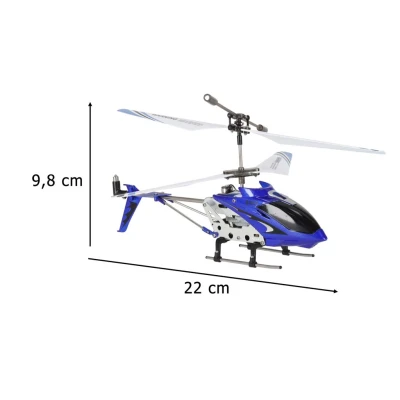 Syma KX6560 RC vrtulník S107G s gyroskopem, dálkové ovládání, modrý