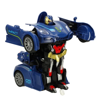 KIK KX3666 RC Robot Racer Transformer, diaľkové ovládanie 2 v 1, modrý