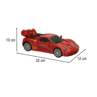 KIK KX3666 RC Robot Racer Transformer, na dálkové ovládání 2 v 1, červené