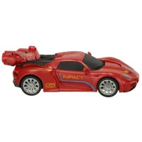 KIK KX3666 RC Robot Racer Transformer, na dálkové ovládání 2 v 1, červené