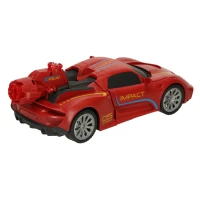 KIK KX3666 RC Robot Racer Transformer, na dálkové ovládání 2 v 1, červené
