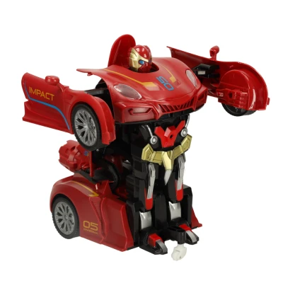 KIK KX3666 RC Robot Racer Transformer, na dálkové ovládání 2 v 1, červené