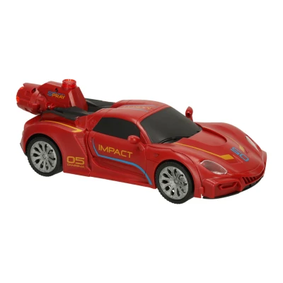 KIK KX3666 RC Robot Racer Transformer, na dálkové ovládání 2 v 1, červené