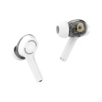Kruger&Matz KMPM4 Bezdrôtové slúchadlá M4 PRO, Dual Driver TWS, Bluetooth 5.0, biele