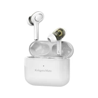 Kruger&Matz KMPM4 Bezdrôtové slúchadlá M4 PRO, Dual Driver TWS, Bluetooth 5.0, biele