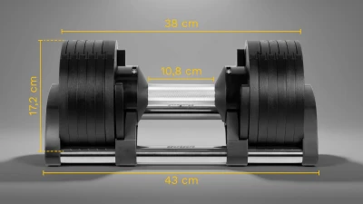 Rebel RBA-2332 Činka litinová nastavitelná 24 kg, 2 kg stupňovitě