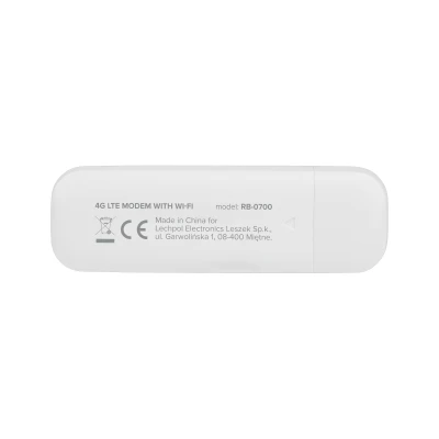 Rebel RB-0700 Mobilní WiFi router 4G LTE, až 10 uživatelů, napájení USB, bílý
