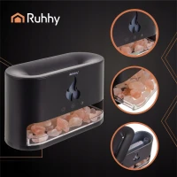 Ruhhy 26417 Aroma difuzér a zvlhčovač vzduchu s efektem krbu 250 ml, černý