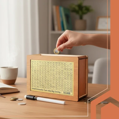 Ruhhy 24602 Dřevěná spořící pokladnička s výzvou