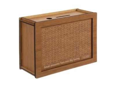 Ruhhy 24602 Dřevěná spořící pokladnička s výzvou