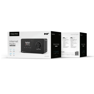 Kruger&Matz KM0816.1 Prenosné rádio, Wi-Fi, FM, DAB+, Bluetooth 5.2, čierne