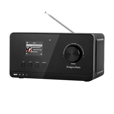 Kruger&Matz KM0816.1 Prenosné rádio, Wi-Fi, FM, DAB+, Bluetooth 5.2, čierne