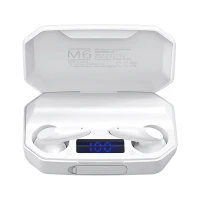 Kruger&Matz KMPM6 Bezdrôtové slúchadlá M6, Bluetooth 5.1 + EDR, 2200 mAh, biele