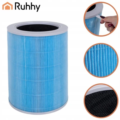 Ruhhy 26816 Čistička vzduchu s HEPA H12 filtrem, ionizací a Wi-Fi - 370 m³/h, 80 m², bílá