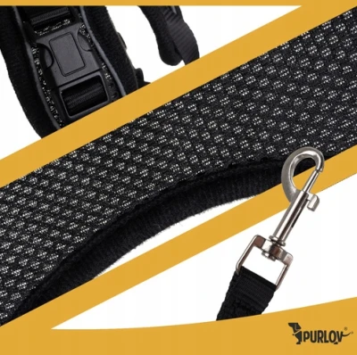 Purlov 26869 Postroj pro psa vel. XS, černý