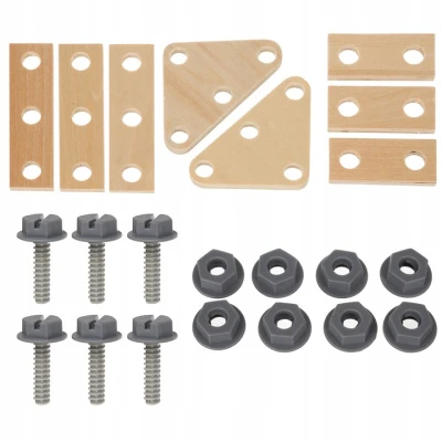 Kruzzel 24758 Dětská dílna s dřevěnými nástroji 3 v 1