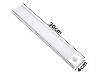Verk 12333 LED osvetlenie pod skrinku so senzorom pohybu 30 cm, USB