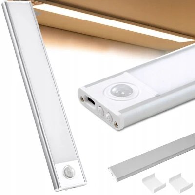 Verk 12333 LED osvetlenie pod skrinku so senzorom pohybu 30 cm, USB