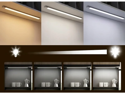 Verk 12333 LED osvetlenie pod skrinku so senzorom pohybu 30 cm, USB