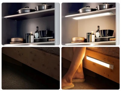 Verk 12333 LED osvetlenie pod skrinku so senzorom pohybu 30 cm, USB