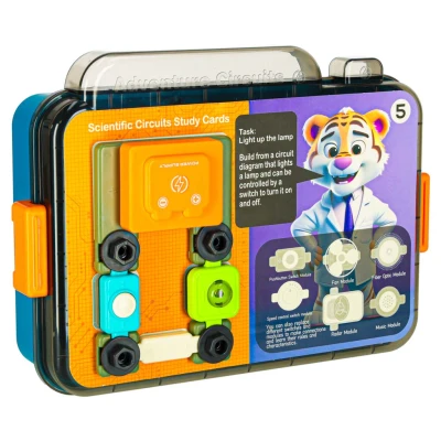 KIK KX2916 Dětská elektronická experimentální sada – Scientific Circuits, 58 dílů