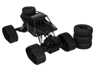KIK KX6967 RC auto 2v1 Rock Crawler 4x4 - pásy i kola,1:16, 2,4 GHz, černé