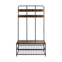 Ruhhy 27036 Věšák na oblečení s háčky a policemi 182 x 100 x 35,5 cm