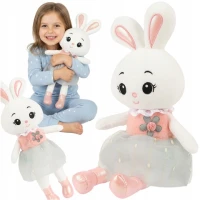 Kruzzel 26761 Plyšový králik 45 cm, biely
