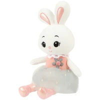 Kruzzel 26761 Plyšový králik 45 cm, biely