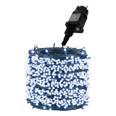 Izoxis 24899 Vánoční osvětlení 500 LED, IP44, 8 režimů, 35 m, studená bílá