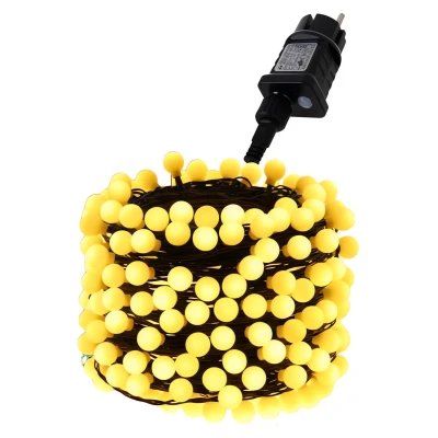 Izoxis 26264 Vianočná osvetľovacia guľa 300 LED, IP44, 8 režimov, 30 m, studená biela