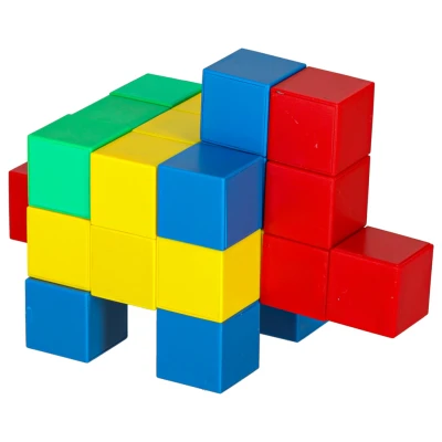 KIK KX3630_1 Magnetická stavebnice kostky, 64 dílů