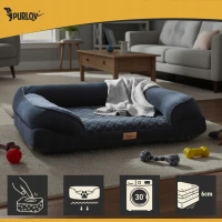 Purlov 26914 Ortopedický pelíšek pro psa 65 x 55 cm, vel. S, černá 